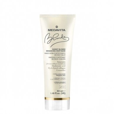 Medavita BLONDIE Sunset Blonde Enhancing Deep Mask 50ml Medavita BLONDIE Sunset Blonde Enhancing Deep Mask 50ml