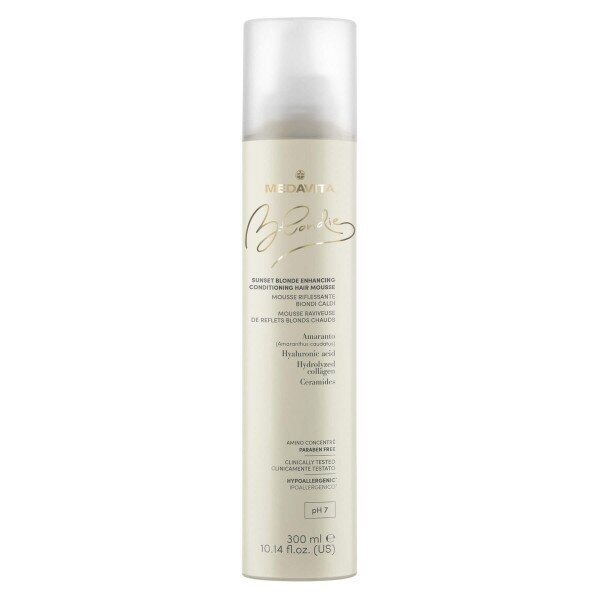 Medavita BLONDIE Sunset Blonde Enhancing Conditioning Hair Mousse 300ml Medavita BLONDIE Sunset Blonde Enhancing Conditioning Hair Mousse 300ml