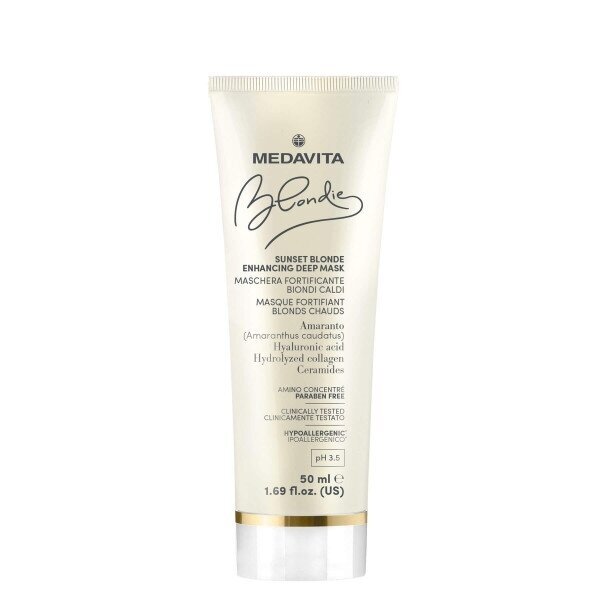Medavita BLONDIE Sunset Blonde Enhancing Deep Mask 50ml Medavita BLONDIE Sunset Blonde Enhancing Deep Mask 50ml