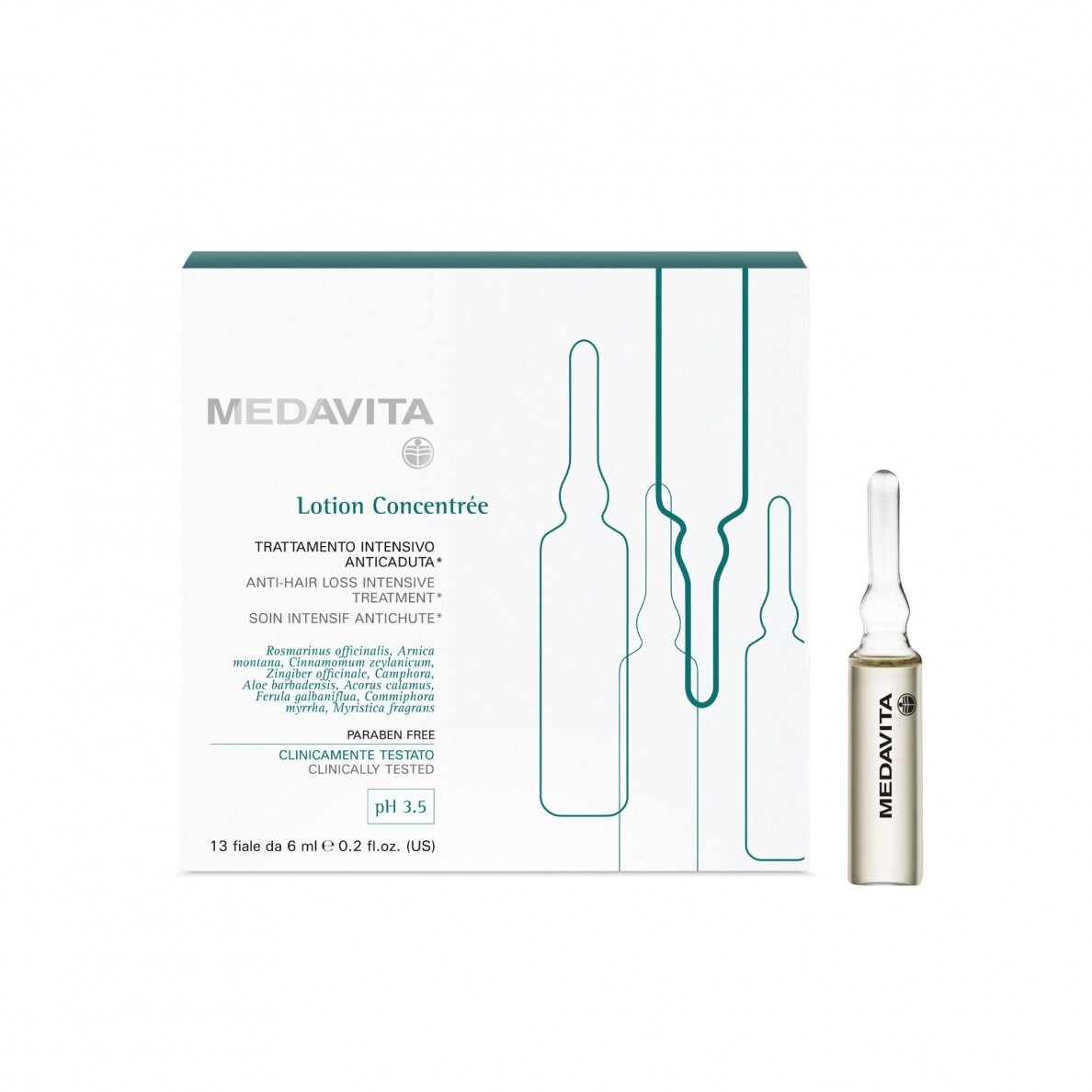 Medavita LOTION CONCENTRÉE Anti-Hair Loss intensive Treatment 6ml Medavita LOTION CONCENTRÉE Anti-Hair Loss intensive Treatment 6ml