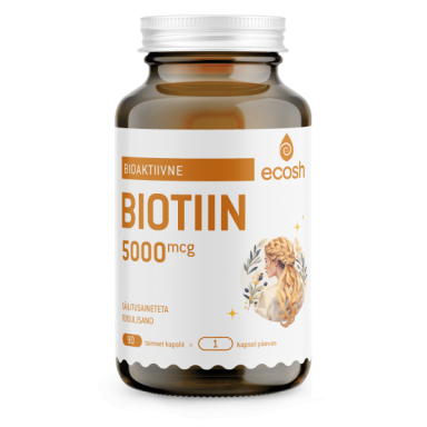 Ecosh Biotiin 5000mcg 90 kapslit 45g