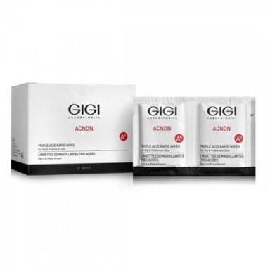 GIGI ACNON TRIPLE ACID RAPID WIPES 30 TK