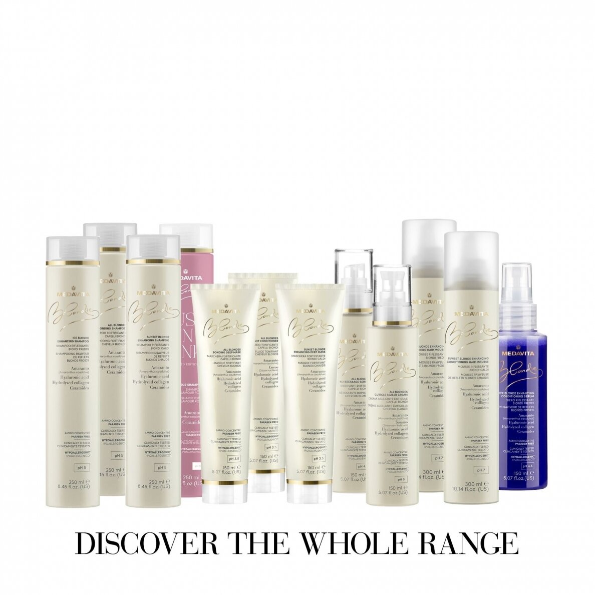 Medavita BLONDIE Ice Blonde Enhancing Shampoo 250ml 3