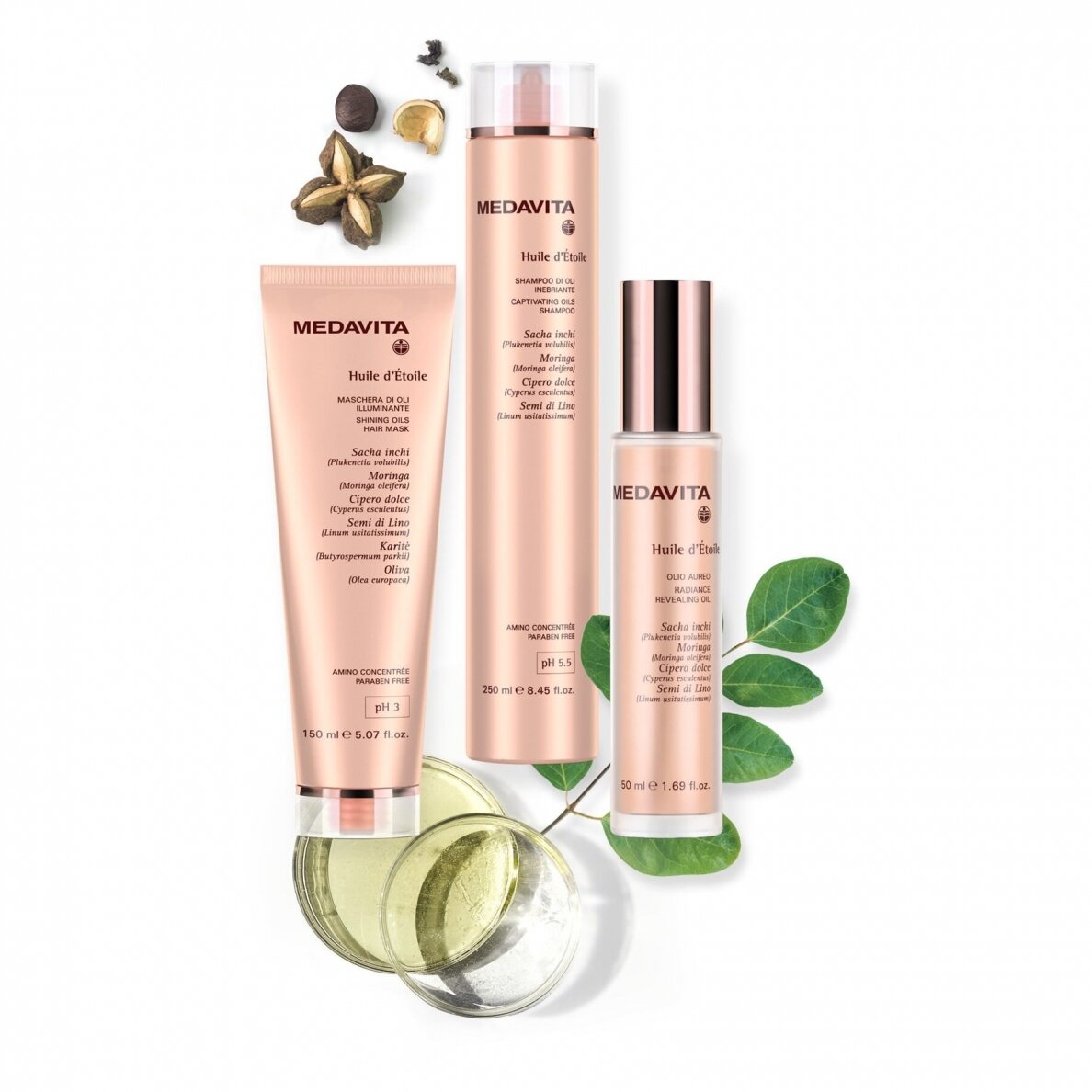 Medavita HUILE D’ETOILE Captivating Oils Shampoo 250ml 2