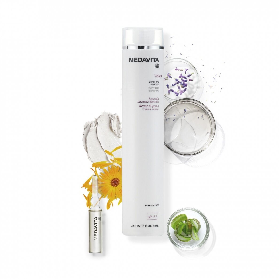 Medavita VELOUR Soothing Shampoo 250ml 1 Medavita VELOUR Soothing Shampoo 250ml 1