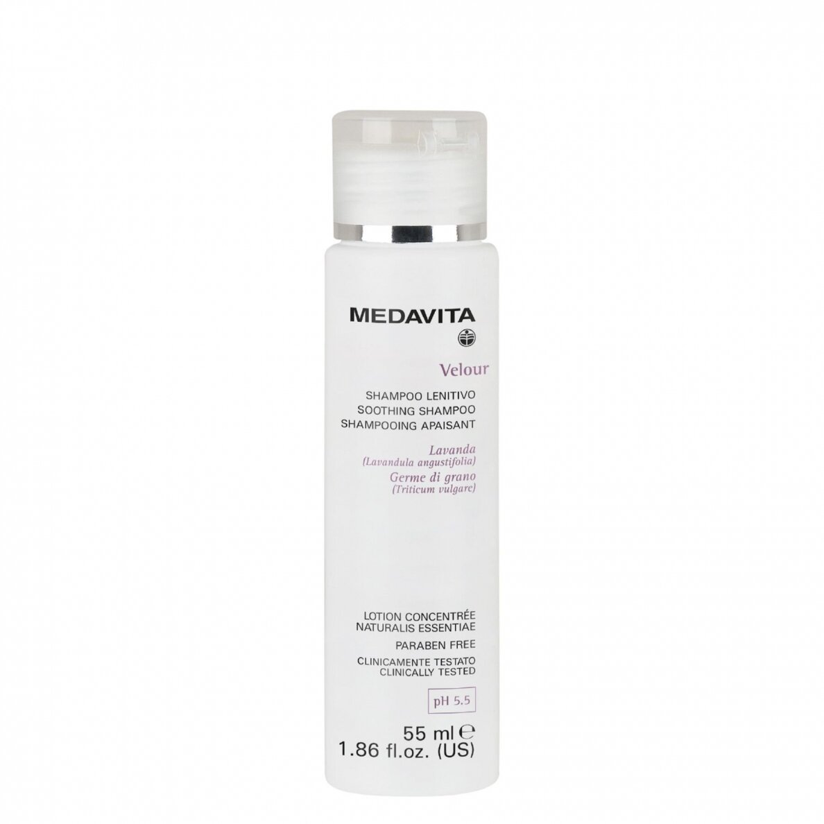 Medavita VELOUR Soothing Shampoo 55ml Medavita VELOUR Soothing Shampoo 55ml