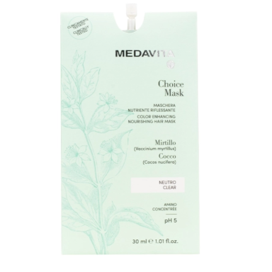 Medavita Choice Color Enhancing Nourishing Mask Clear 30ml Medavita Choice Color Enhancing Nourishing Mask Clear 30ml