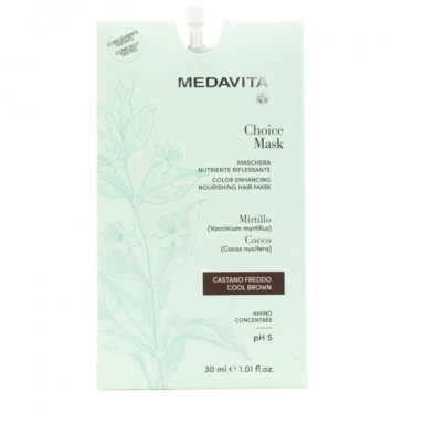 Medavita Choice Color Enhancing Nourishing Mask Cool Brown 30ml Medavita Choice Color Enhancing Nourishing Mask Cool Brown 30ml