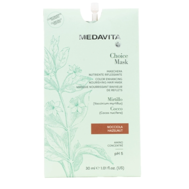 Medavita Choice Color Enhancing Nourishing Mask Hazelnut 30ml Medavita Choice Color Enhancing Nourishing Mask Hazelnut 30ml