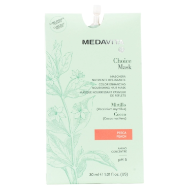 Medavita Choice Color Enhancing Nourishing Mask Peach 30ml Medavita Choice Color Enhancing Nourishing Mask Peach 30ml