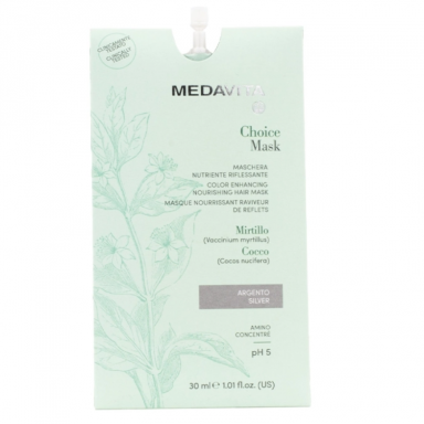 Medavita Choice Color Enhancing Nourishing Mask Silver 30ml Medavita Choice Color Enhancing Nourishing Mask Silver 30ml