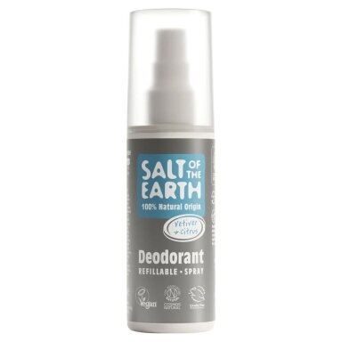 Salt of the Earth Натуральный дезодорант-спрей Vetiver & Citrus 100 мл Salt of the Earth Натуральный дезодорант-спрей Vetiver & Citrus 100 мл